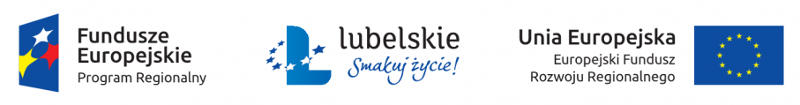 Logotypy: Program Regionalny, Lubelskie, Europejski Fundusz Rozwoju Regionalnego